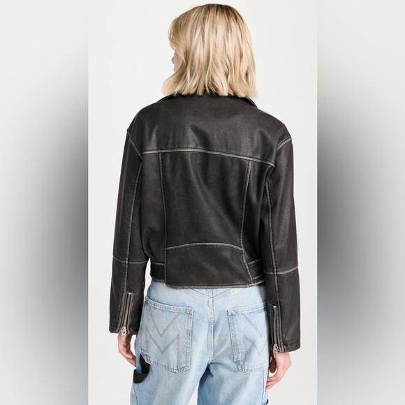 BLANK NYC Vegan Leather Moto Jacket with Belt - Picture 2 of 15